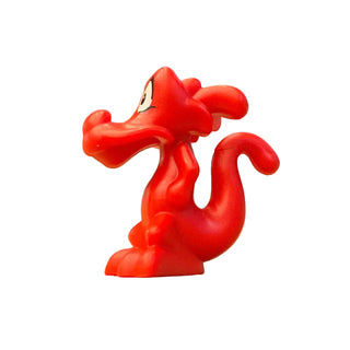 Mushu, Dragon, Chinese, Sitting with Black and White Eyes Pattern, 7440pb01 - LEGO® Disney Animal