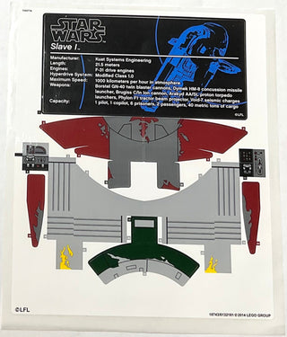 Sticker Sheet for Set 75060 - North American Version (Correct Print 'tractor') - (18743/6132161), Part# 75060stk01d Part LEGO®