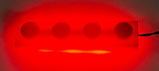 1x4 LED Light-up Plate, USB, LB1x4 Custom Parts United Brick Co® Red