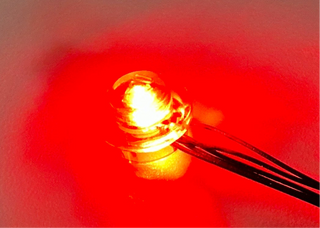 1x1 Light-Up Stud Round Plate, DIY System, Reconnectable, LS1x1RP-LA Custom Parts United Brick Co® Red