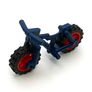 1 x Lego brick Dark Azure Bicycle Heavy Mountain Bike with Handlebars with Red Wheels and Black Tires Set 70430 36934 50862 50861 36934c03