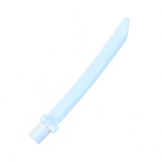 Minifigure, Weapon Sword Blade with Bar, Square Crossguard, Part #37341c Part LEGO® White