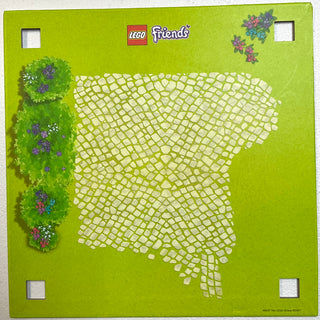 Paper Playmat Friends Heartlake City, Double-Sided, Road Curve with Crosswalk / Field with Stones, Part# 6199540