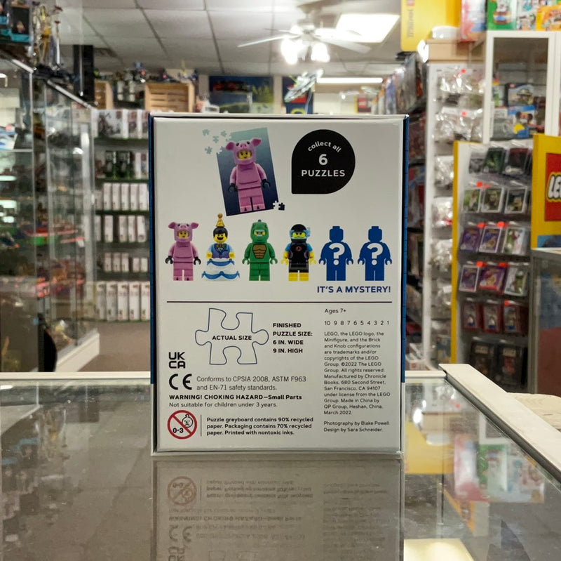 Mystery Minifigure Mini Puzzle blue box – Atlanta Brick Co