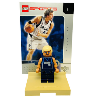 NBA Dirk Nowitzki - Dallas Mavericks #41, nba008 Minifigure LEGO® Like New with Stand