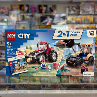 City Bundle Pack, 2 in 1 Combo Pack with Bonus Pack (Sets 30590, 60287, and 60385) - Big Wheel Gift Set, 66772 Building Kit LEGO®