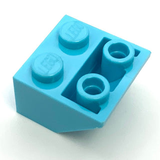 Slope Inverted 45 2x2 with Flat Bottom Pin, Part# 3660 Part LEGO® Medium Azure  