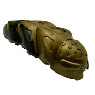 Bionicle Rahkshi Kraata Stage 1 with Marbled Pattern, Part# kraata1 Part LEGO® Flat Dark Gold Head (Black Tail)
