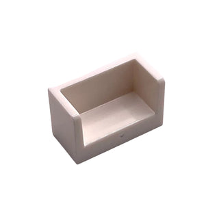 Panel 1x2x1 with Rounded Corners and 2 Sides, Part# 23969 Part LEGO® White