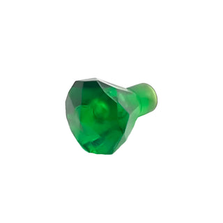 Rock 1x1 Jewel 24 Facet - Part # 30153 Part LEGO® Trans-Green