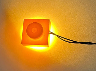1x1 LED Light-up Plate, DIY System, LB1x1 DC Custom Parts United Brick Co® Yellow