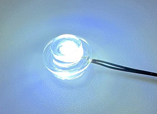 1x1 Stud LED Light-up Round Plate, DIY System, LS1x1RP-DC Custom Parts United Brick Co® White