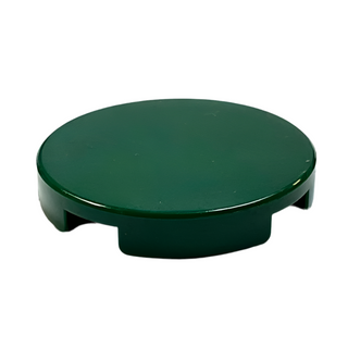 Tile, Round 2 x 2 with Bottom Stud Holder, Part# 14769 Part LEGO® Dark Green