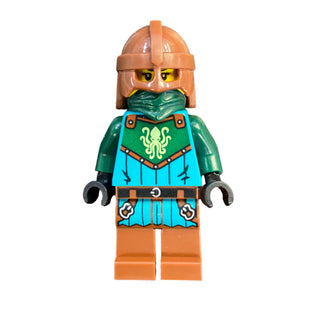 Kraken Warrior - Female, Reddish Brown Helmet, idea234 Minifigure LEGO®
