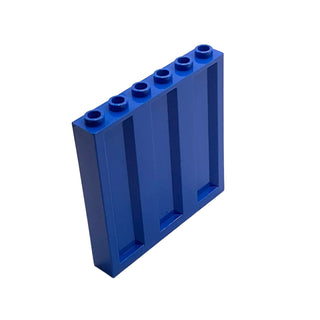 Panel 1x6x5 with Corrugated Profile Part# 23405 Part LEGO® Blue