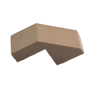 Slope 45 2x1 with Cutout without Stud, Part# 28192 Part LEGO® Dark Tan