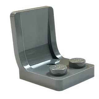 Minifigure, Utensil Seat / Chair 2 x 2, Part# 4079 Part LEGO® Dark Bluish Gray