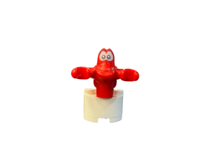 Crab, The Little Mermaid with White Eyes, Large Black Pupils and Eyebrows Pattern (Sebastian), bb0624pb02 Minifigure LEGO®   