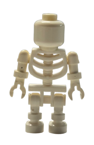 Skeleton - Evil Skull, Floppy Arms, gen004 - LEGO® Adventurers Minifigure