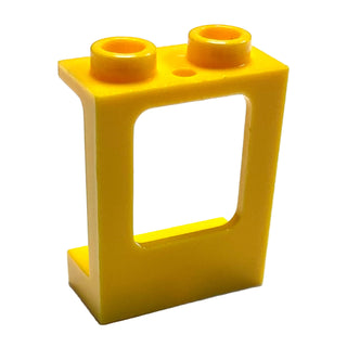 Window 1x2x2 Plane, Single Hole Top and Bottom for Glass, Part# 60032 Part LEGO® Yellow