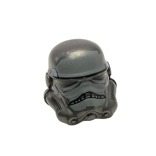 Minifigure, Headgear Helmet SW Stormtrooper, 2 Chin Holes, Dark Bluish Gray and Sand Blue Pattern (Shadow Stormtrooper), Part# 30408pb10 Part LEGO® Pearl Dark Gray Very Good