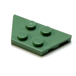 Wedge, Plate 2 x 4, Part# 51739 Part LEGO® Sand Green  