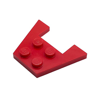 Wedge, Plate 3 x 4 without Stud Notches, Part# 4859 Part LEGO® Red