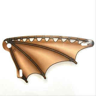 Scalloped Wing with Brown Stick Limb and Leather Membranes Pattern, Part# 7139pls01 Part LEGO® Very Good