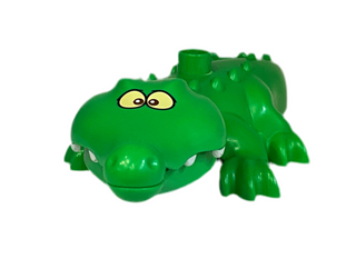 Duplo Alligator/Crocodile Large with Opening Jaw, 87963c01pb02 Minifigure LEGO®