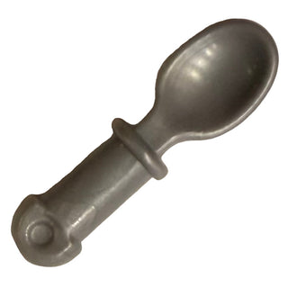 Minifigure Utensil Spoon - Handle with Round End Part #34173 Part LEGO® Flat Silver