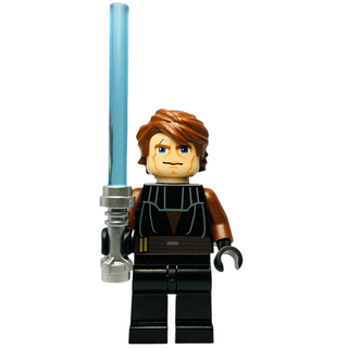 Anakin Skywalker - Large Eyes, Reddish Brown Arms, sw0183 Minifigure LEGO® Like New - With Lightsaber