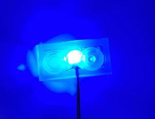 1x2 LED Light-up Plate, DIY System, LS1x2P-DC Custom Parts United Brick Co® Blue