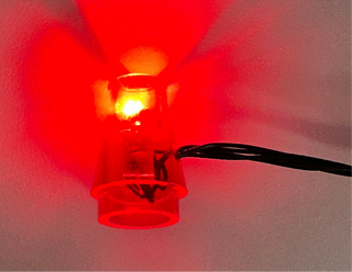 1x1 Flashing LED Light-Up Cone, DIY System, Reconnectable, LFCON-LA Custom Parts United Brick Co® Red