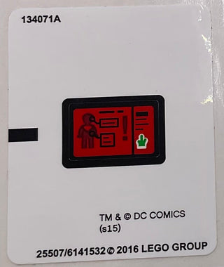 Sticker Sheet for Set Clash of the Heroes, 76044 - North American Version - (25507/6141532), Part# 76044stk01b