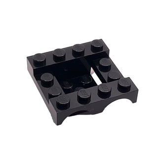 Vehicle, Mudguard 4 x 4 x 1 1/3 Double, Part# 24151 Part LEGO® Black