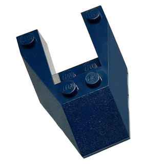 Wedge 6 x 4 Cutout with Stud Notches, Part# 6153b Part LEGO® Dark Bluish Gray