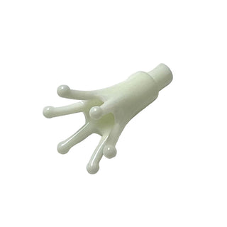 Minifigure, Crown with Bar, Part# 25516 Part LEGO® Glow In Dark White