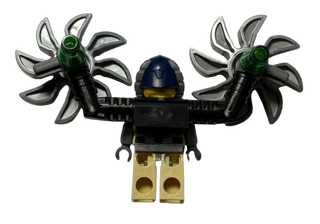 Psyclone with Parachute Backpack and Attachments, uagt008 - LEGO® Ultra Agents Minifigure