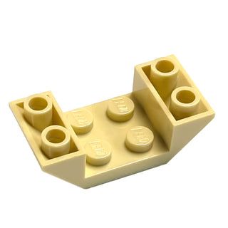 Slope, Inverted 45 4x2 Double with 2x2 Cutout, Part# 4871 Part LEGO® Tan