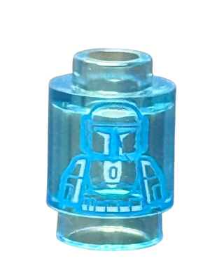 Brick, Round 1 x 1 with SW Mandalorian Hologram Pattern, 3062pb070 Minifigure LEGO®