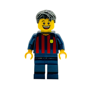 Soccer Fan - FC Barcelona w/ Dark Blue Legs, soc145 Minifigure LEGO®