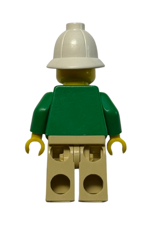 Pippin Reed - Green Closed Shirt, Tan Legs, White Pith Helmet, adv034 - LEGO® Adventurers Minifigure