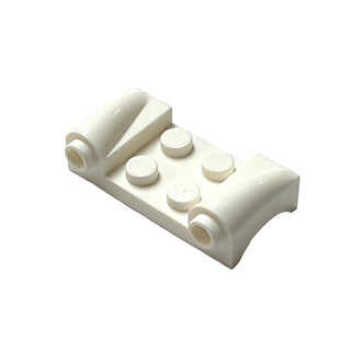 Vehicle, Mudguard 2 x 4 with Headlights and Curved Fenders, Part# 93590 Part LEGO® White