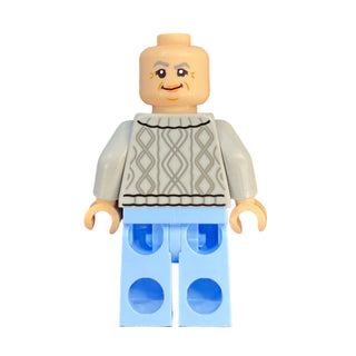 Aunt May - Light Bluish Gray Cardigan Sweater, Bright Light Blue Legs, sh1058 Minifigure LEGO®