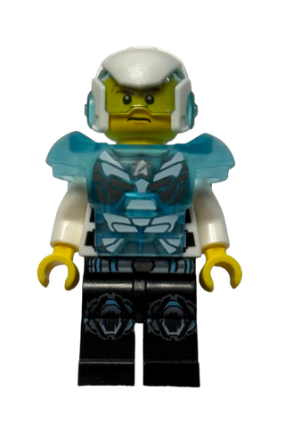 Agent Max Burns - Helmet and Armor, White Arms, uagt031 - LEGO® Ultra Agents Minifigure