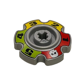 LEGO® Bionicle Glatorian Game Technic Tread Sprocket Wheel, Part# 57520pb01 Part LEGO® Pearl Light Gray
