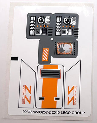 Sticker Sheet for Set Hoth Wampa Cave, 8089 - (90346/4583257), Part# 8089stk01 Part LEGO® Complete