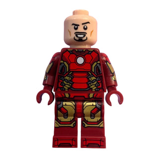 Iron Man - Mark 43 Armor, Light Nougat Head, Printed Arms, sh1103 - LEGO® Marvel Minifigure