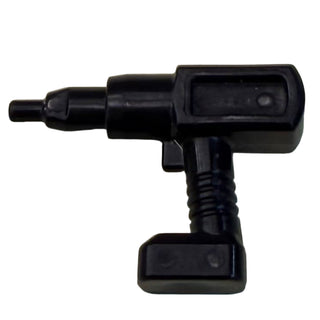 Minifigure, Utensil Tool Cordless Electric Impact Wrench / Drill Part# 11402b Part LEGO® Black