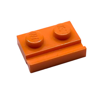 Plate, Modified 1x2 with Door Rail, Part# 32028 Part LEGO® Orange